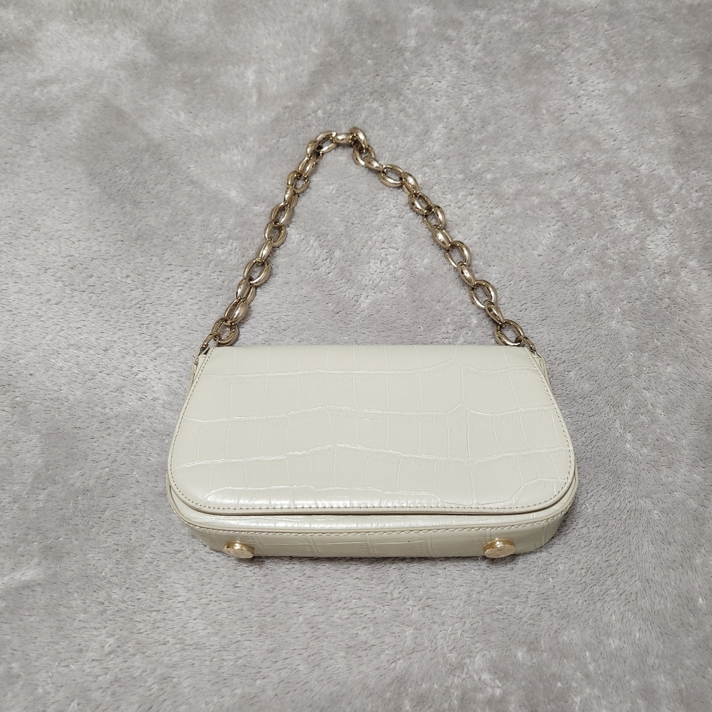 Zara Off-White Baguette Bag